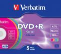 DVD+R Verbatim 4.7 Gb 16x цветные