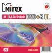 DVD+R Dual Layer Mirex 8.5Gb/240 8x (CakeBox 10шт)